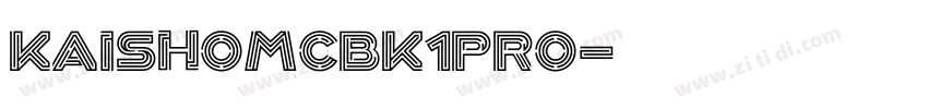 KaishoMCBK1Pro字体转换