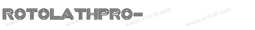 RotolaTHPro字体转换