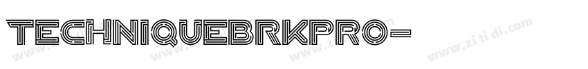 TechniqueBRKPro字体转换