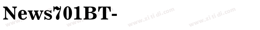 News701BT字体转换