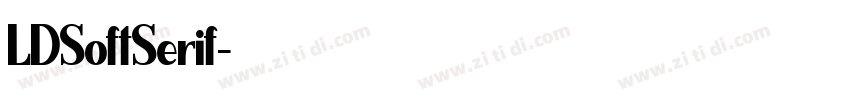 LDSoftSerif字体转换