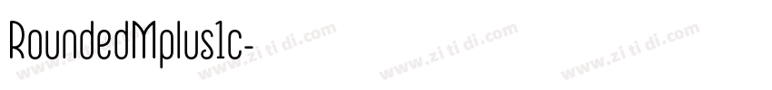 RoundedMplus1c字体转换