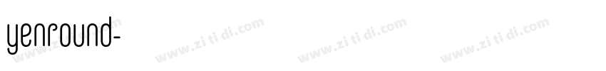 yenround字体转换