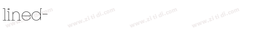 lined字体转换