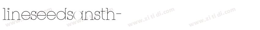 lineseedsansth字体转换