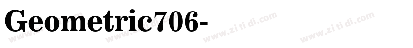 Geometric706字体转换