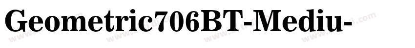 Geometric706BT-Mediu字体转换