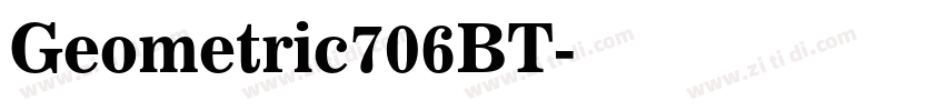 Geometric706BT字体转换