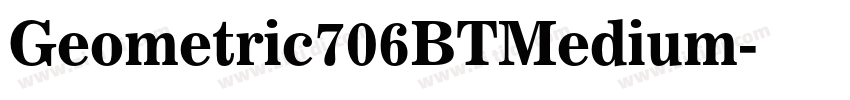 Geometric706BTMedium字体转换