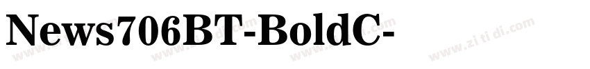 News706BT-BoldC字体转换