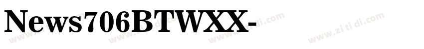 News706BTWXX字体转换