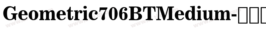 Geometric706BTMedium字体转换
