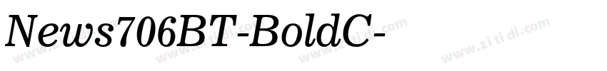 News706BT-BoldC字体转换