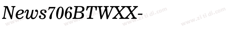 News706BTWXX字体转换