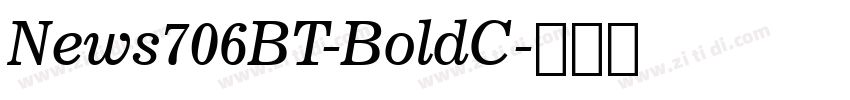 News706BT-BoldC字体转换