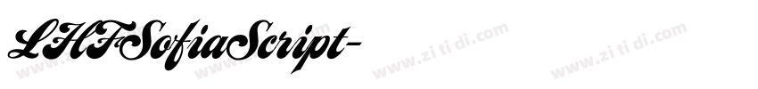 LHFSofiaScript字体转换
