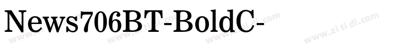 News706BT-BoldC字体转换