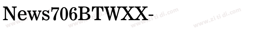 News706BTWXX字体转换
