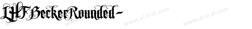 LHFBeckerRounded字体转换