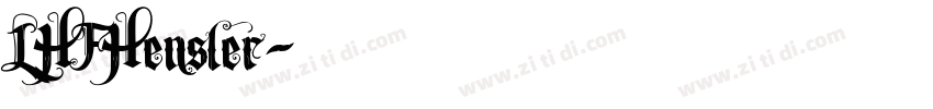 LHFHensler字体转换