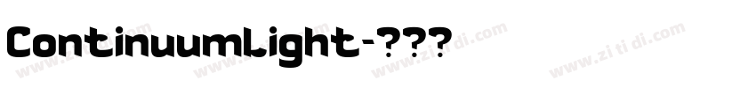 ContinuumLight字体转换