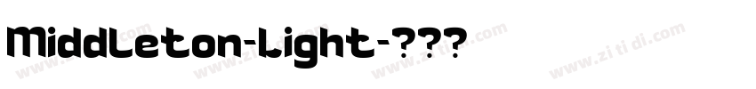 Middleton-Light字体转换