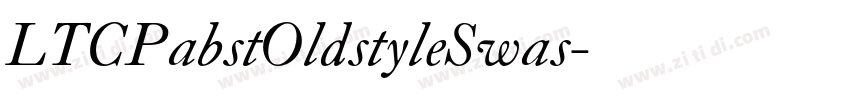 LTCPabstOldstyleSwas字体转换