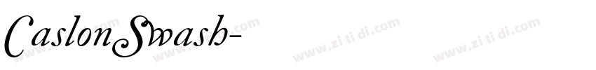 CaslonSwash字体转换 CaslonSwash字体转换