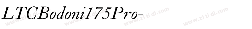 LTCBodoni175Pro字体转换 LTCBodoni175Pro字体转换
