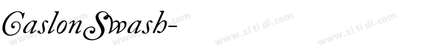 CaslonSwash字体转换 CaslonSwash字体转换