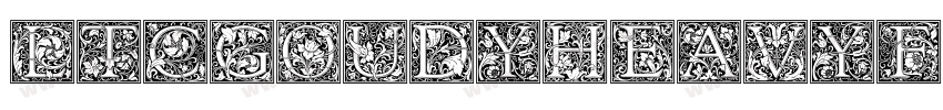 LTCGoudyHeavyfacePr字体转换