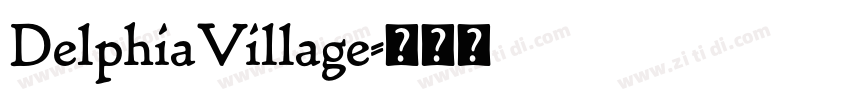 DelphiaVillage字体转换