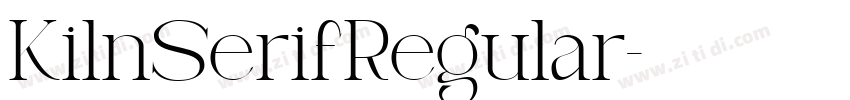 KilnSerifRegular字体转换 KilnSerifRegular字体转换