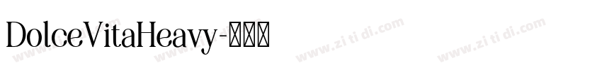 DolceVitaHeavy字体转换