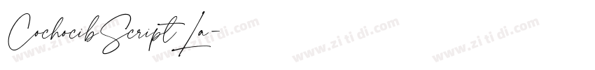 CochocibScriptLa字体转换