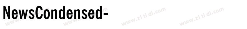 NewsCondensed字体转换