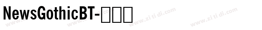 NewsGothicBT字体转换