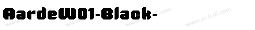 AardeW01-Black字体转换