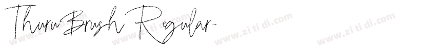 ThuruBrushRegular字体转换
