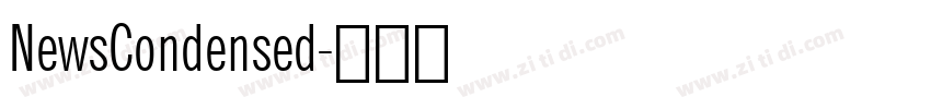 NewsCondensed字体转换