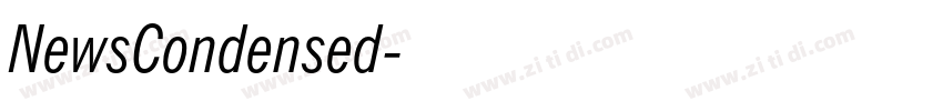 NewsCondensed字体转换