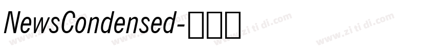 NewsCondensed字体转换