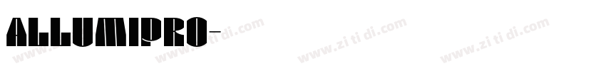 AllumiPro字体转换