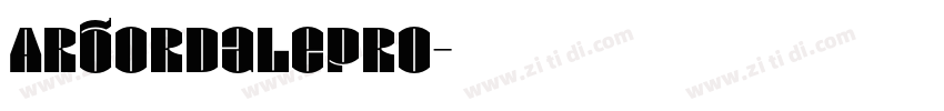 ArbordalePro字体转换