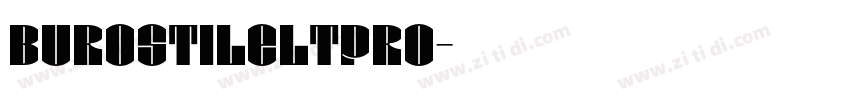 BurostileLTPro字体转换