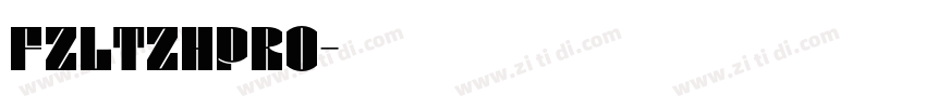 FZLTZHPro字体转换
