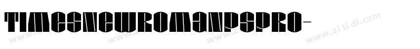 timesnewromanPSPro字体转换