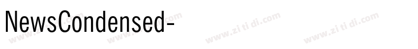 NewsCondensed字体转换 NewsCondensed字体转换