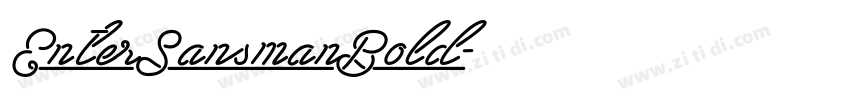 EnterSansmanBold字体转换