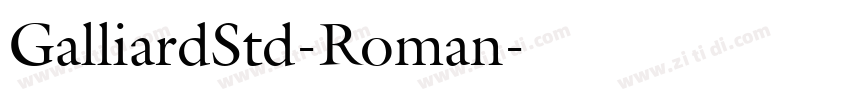 GalliardStd-Roman字体转换